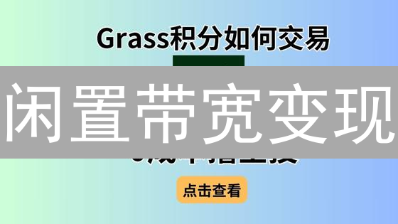 闲置带宽变现：Grass币躺赚攻略！你也可以!